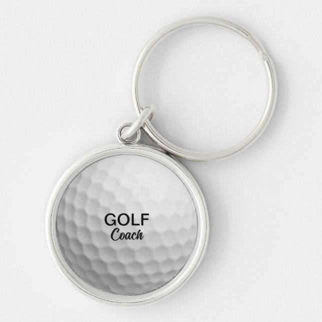 Chaveiro Treinador de Golfe Personalizado (Frente)