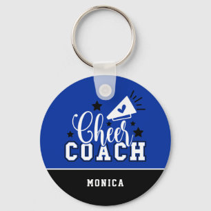 Chaveiro Treinador de Saúde Branco Personalizado Azul e Pr