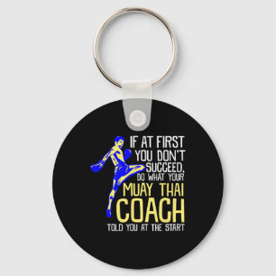 Chaveiro Treinador engraçado de Muay Thai Design de boxe