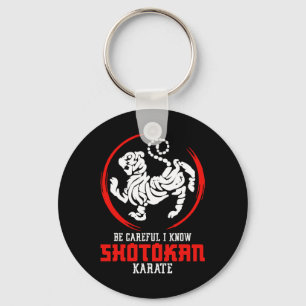 Chaveiro Treinamento em símbolos Shotokan Seja cuidadoso in