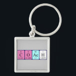 Chaveiro Treinar teclas de mesa periódica<br><div class="desc">Treinador soletrado como C O Ac H (Oxigênio Carbono - Hidrogênio Actínio) em um teclado para o cientista em você.</div>