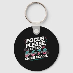 Chaveiro Treine de Cheerleading Focus Please 5-6-7-8