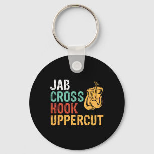 Chaveiro Treino de Boxeador Jab Cross Hook Uppercut Homens