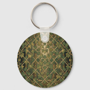 Chaveiro Treliça de Trepadeira de Hera Verde Padrão Florest