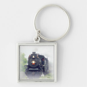 Chaveiro trem de vapor americano