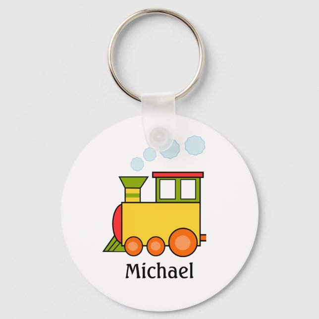 Chaveiro Trem Personalizado de Múltiplas Cores (Frente)