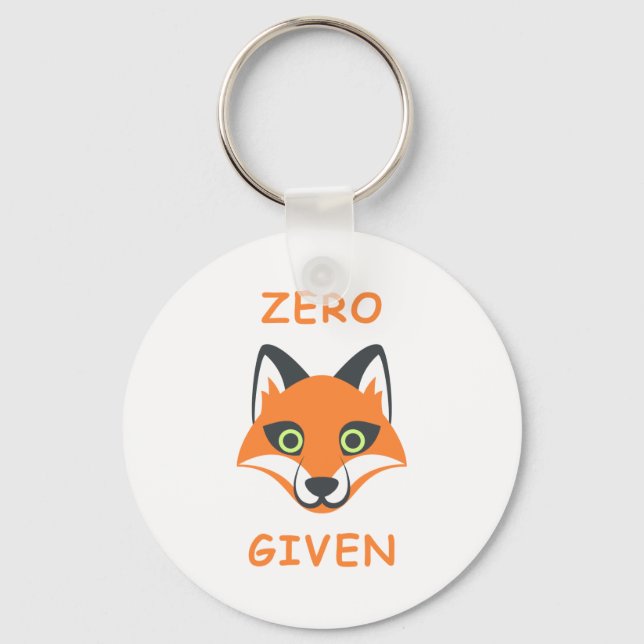 Chaveiro Trendy Zero Fox Given phrase Emoji Cartoon (Frente)