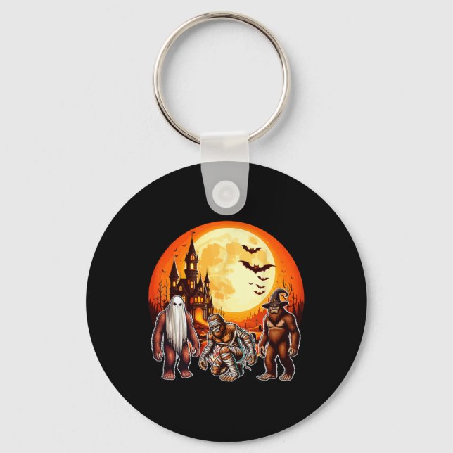 Chaveiro Três Bigfoots Horror Boo Ghost Witch Mu (Frente)
