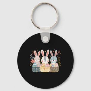 Chaveiro Três Bunny Easter Bunny Orelhas de Coelho Gráfico