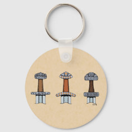 Chaveiro Três Espadas de Viking Hilts