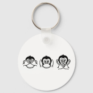 Chaveiro Três macacos