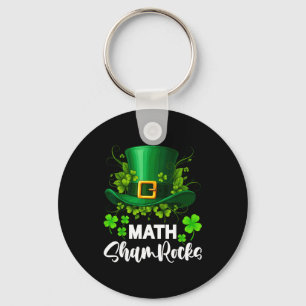 Chaveiro Trevo de Matemática Dia de São Patrício Escola