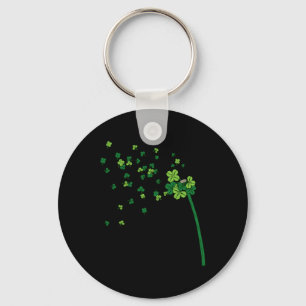 Chaveiro Trevo de Shamrock Folha de Trevo St. Patrick Irlan