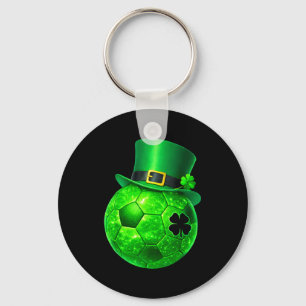 Chaveiro Trevo Engraçado Duende de Futebol St Patricks Home