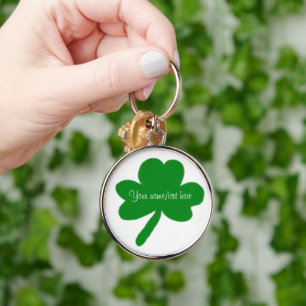 Chaveiro Trevo Irlandês Premium Grande Pulseira Personalizá