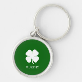 Chaveiro Trevo Verde Irlandês Sorte Clover
