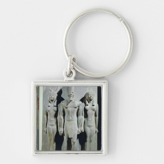 Chaveiro Tríade de Menkaure com a deusa Hathor (Frente)