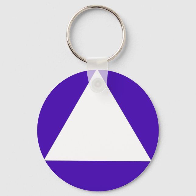 Chaveiro Triângulo de Banheiro Neutro de Gênero da Califórn (Frente)