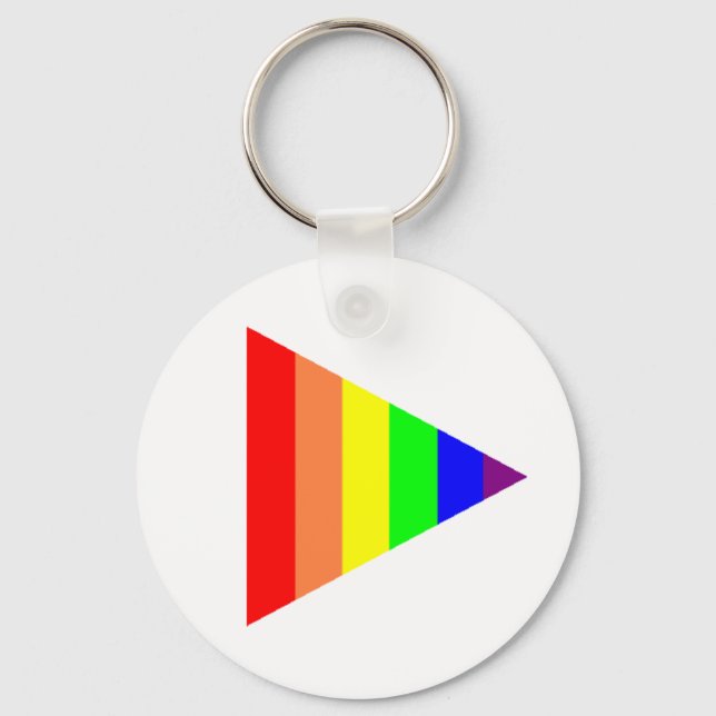 Chaveiro Triângulo de Cadeia de Chaves orgulho gay (Frente)