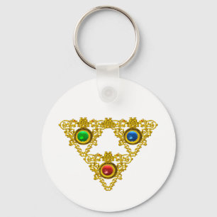 CHAVEIRO TRIÂNGULO MÁGICO DE /GOLD DA TALISMÃ DE ELFIC C