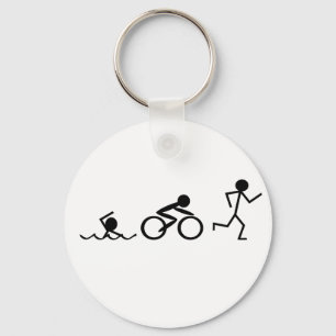 Chaveiro Triathlon Stick Figures