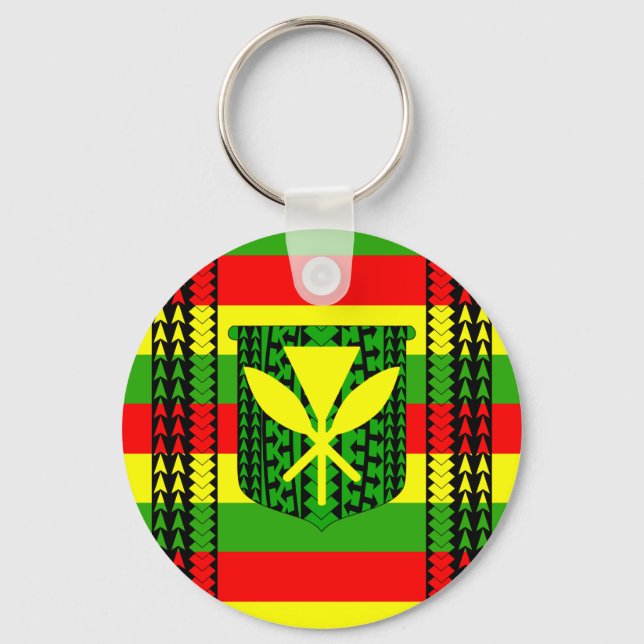 Chaveiro Tribal Kanaka Maoli Flag (Frente)