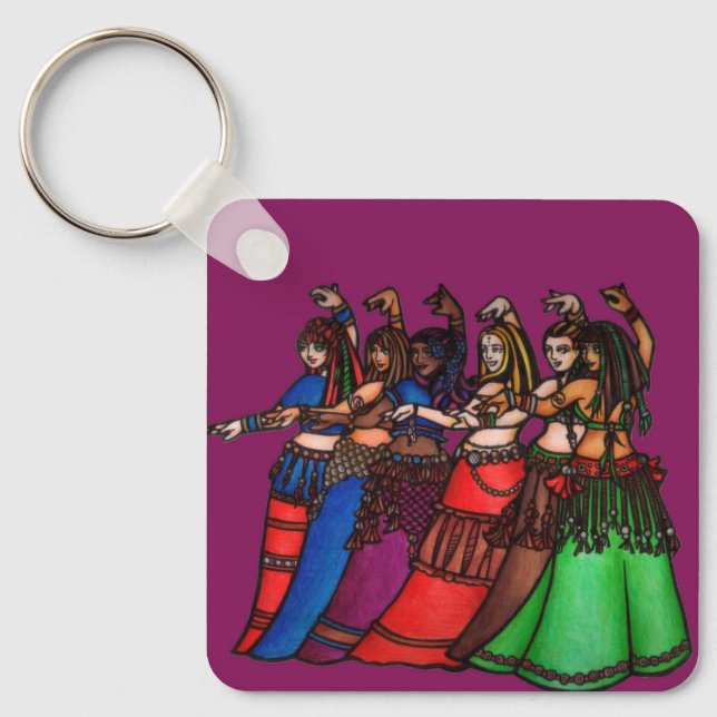 Chaveiro Tribal Line Belly Dancers Key Chain (Frente)