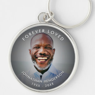 Chaveiro Tributo de Foto Personalizado Moderno para Funeral