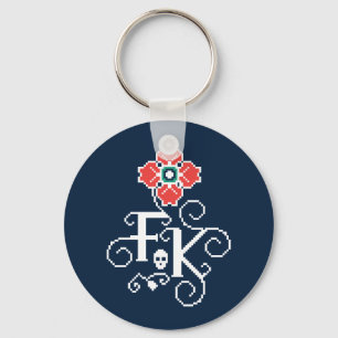 Chaveiro Tributo floral de Frida Kahlo