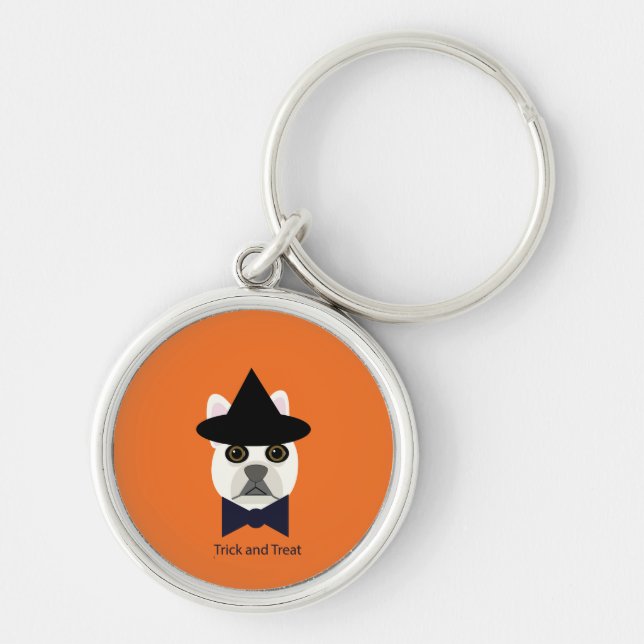 CHAVEIRO TRICK E TREAT FRENCHIE (Frente)