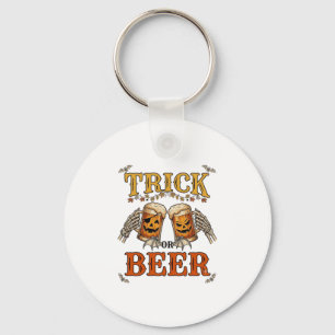 Chaveiro Trick Or Beer Halloween Caneca de Abóbora Mãos de 