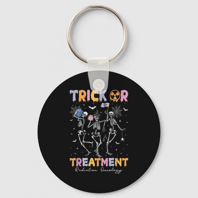 Chaveiro Trick Or Halloween Radioterapia Oncológica Rad Ter (Frente)