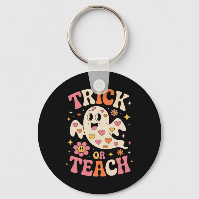 Chaveiro Trick Ou Ensine O Professor Fantasma Ghost Hallowe (Frente)
