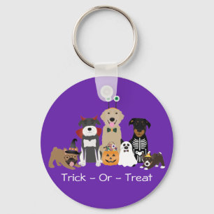 Chaveiro Trick Ou Tratar Pets Figurinos De Halloween