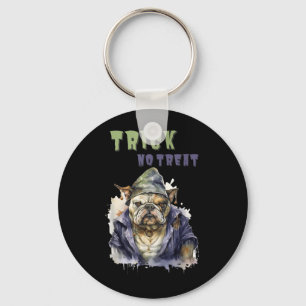 Chaveiro Trick Treat _ Cachorro Duende _ Bulldog Inglês _