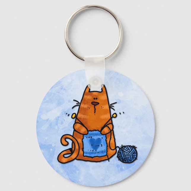 Chaveiro tricô de amor pela paz (Frente)