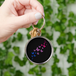 Chaveiro Trilha da Borboleta do Orgulho Bissexual