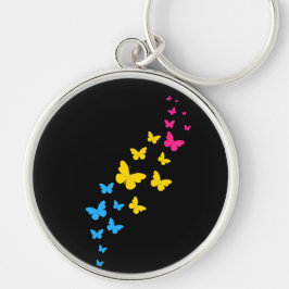 Chaveiro Trilha da Borboleta do Orgulho Pansexual