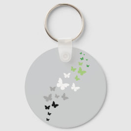 Chaveiro Trilha de Borboleta do Orgulho Aromântico