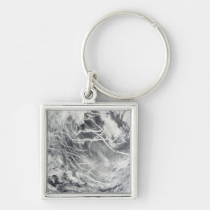 Chaveiro Trilhas do navio no Oceano Pacífico