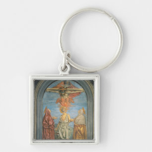 Chaveiro Trindade santamente com St Jerome (fresco)
