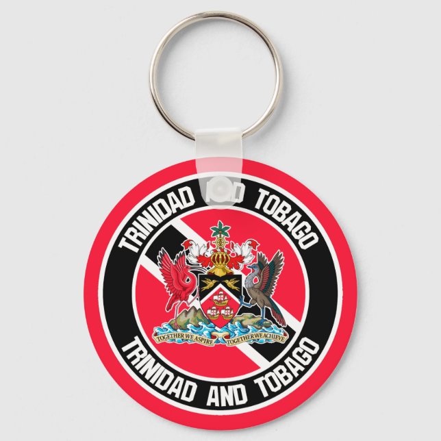 Chaveiro Trinidad e Tobago Round Emblem (Frente)