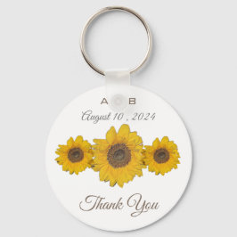Chaveiro Trio de girassol - favores de casamento