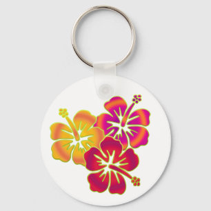 Chaveiro trio do hibiscus
