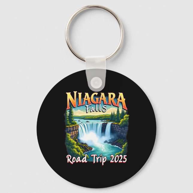 Chaveiro Trip. 2025 do Niagara Falls Family Vacation Road (Frente)