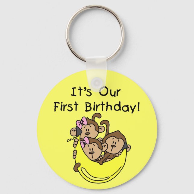 Chaveiro Triplets 1rua - Duas Meninas Um Camiseta e present (Frente)