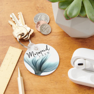Chaveiro Tripulação de Sereia Luxe Turquoise Teal Bridesm