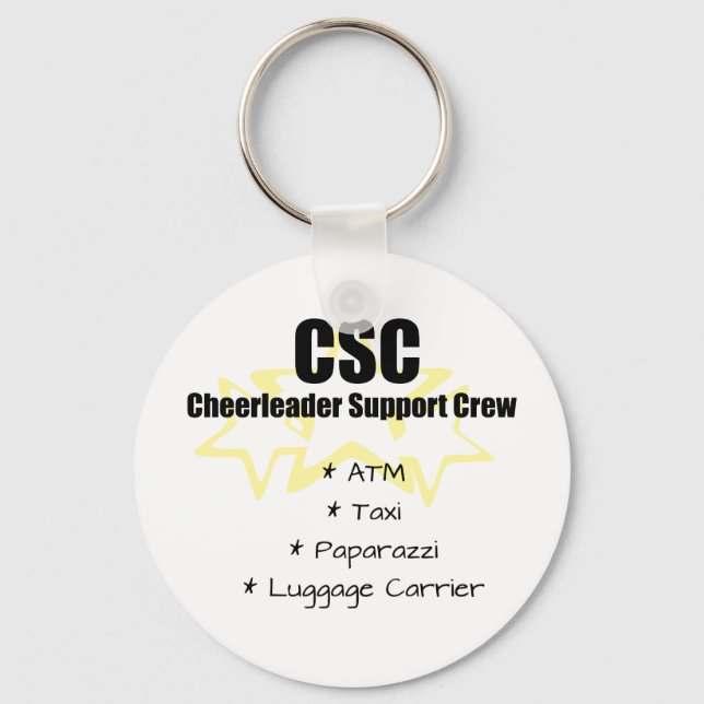 Chaveiro Tripulação de Suporte a cheerleaderes (Frente)