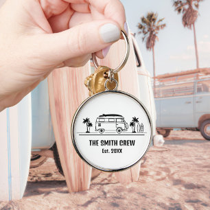Chaveiro Tripulação de Surfista da Vida em Van Vintage