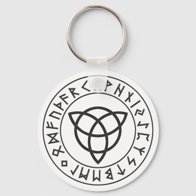 Chaveiro Triquetra Rune Shield (Frente)
